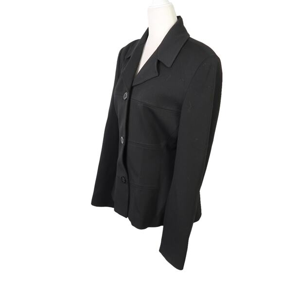 Vertigo Paris Pour La Ville black button front blazer jacket M - Picture 3 of 7
